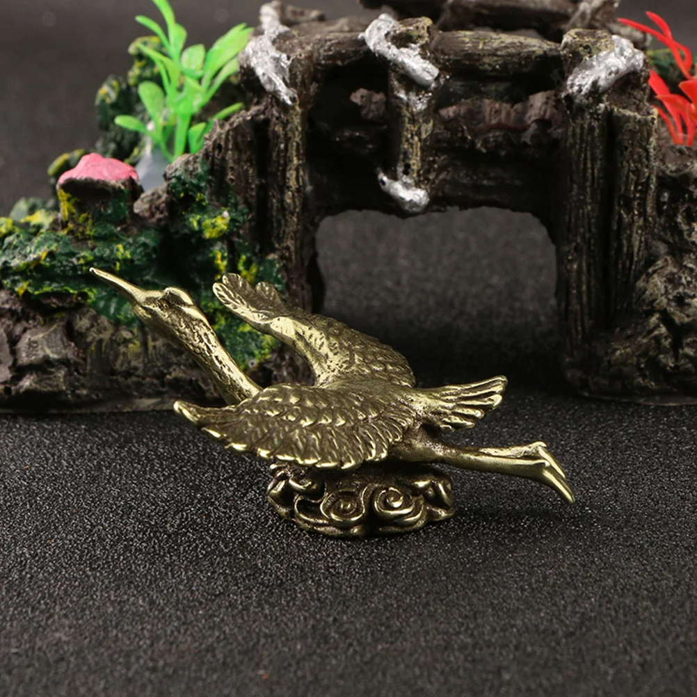 Brass Crane Tea Pet Table Decoration Study Office Copper Metal Crafts Miniature Statue Retro Bird Desktop nament Vintage
Brass Crane Tea Pet Table Decoration Study Office Copper Metal Crafts Miniature Statue Retro Bird Desktop nament Vintage