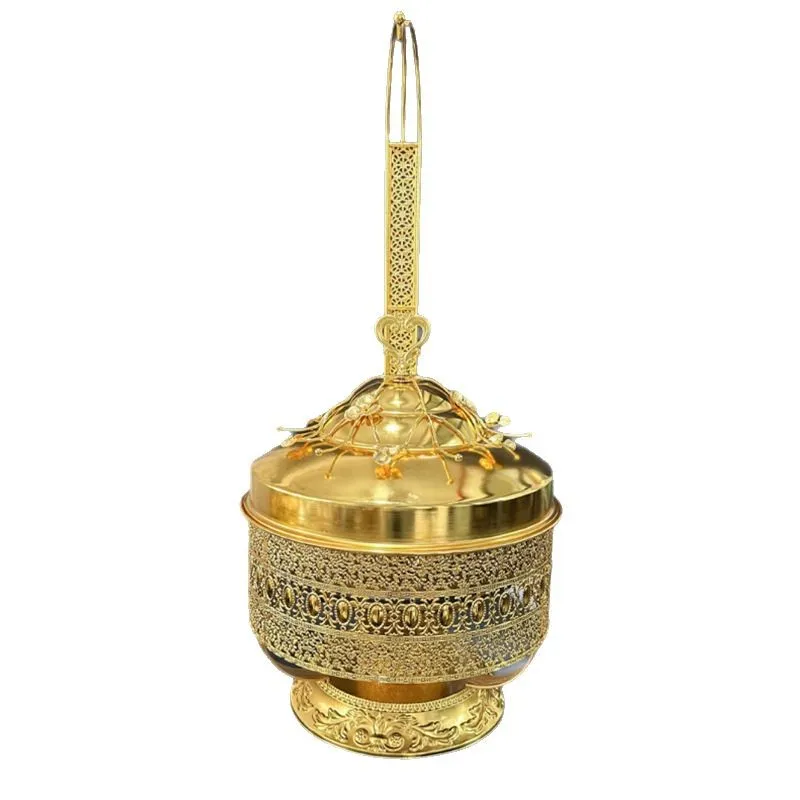 Golden buffet stove canteen wedding buffet tableware high-end hotel buffet stove flip cover visible
Golden buffet stove canteen wedding buffet tableware high-end hotel buffet stove flip cover visible