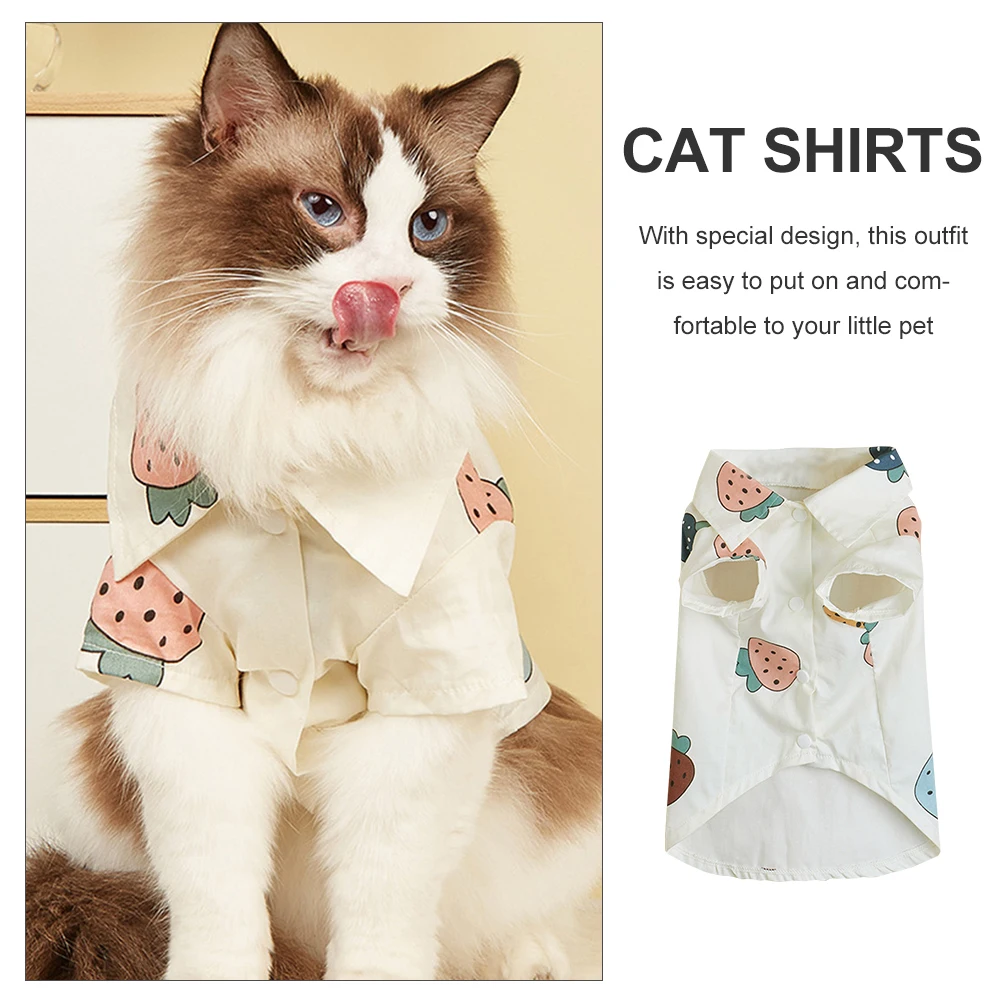 Strawberry Printed for Small Cats Puppies Breathable Cat Shirts Pet Small Puppy Apparel Outfit Daily Wear Dog Vests
Strawberry Printed for Small Cats Puppies Breathable Cat Shirts Pet Small Puppy Apparel Outfit Daily Wear Dog Vests