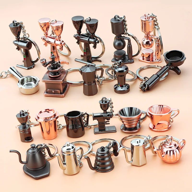 Creative simulation coffee key chain mocha pot key chain pot spoon cup key chain bag pendant gift.
Creative simulation coffee key chain mocha pot key chain pot spoon cup key chain bag pendant gift.