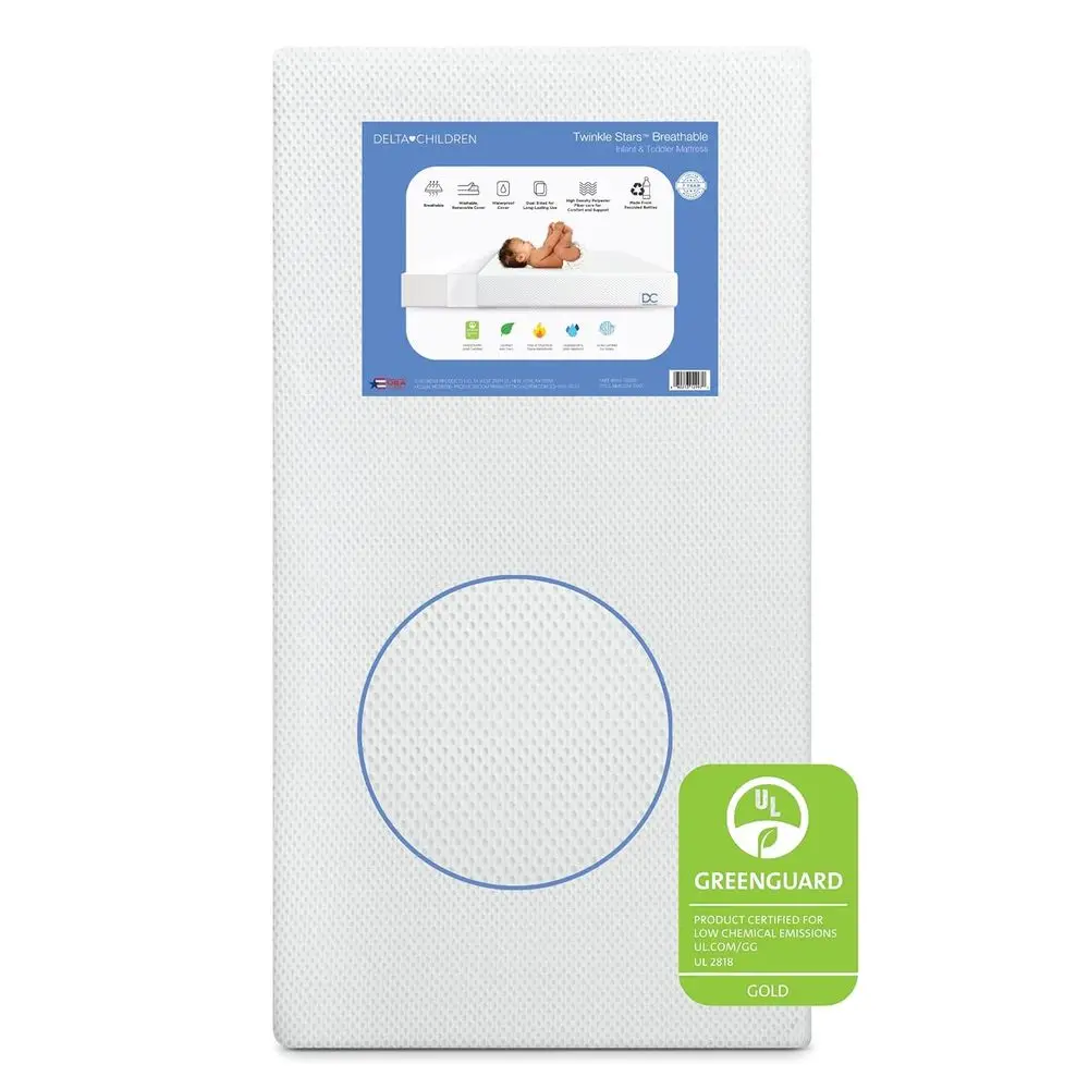 Детская кроватка и матрас для малышей с дышащим, съемным, машинным стиркой покрытием - GREENGUARD Gold - Водонепроницаемая детская кровать - Экологически чистое производство
Детская кроватка и матрас для малышей с дышащим, съемным, машинным стиркой покрытием - GREENGUARD Gold - Водонепроницаемая детская кровать - Экологически чистое производство