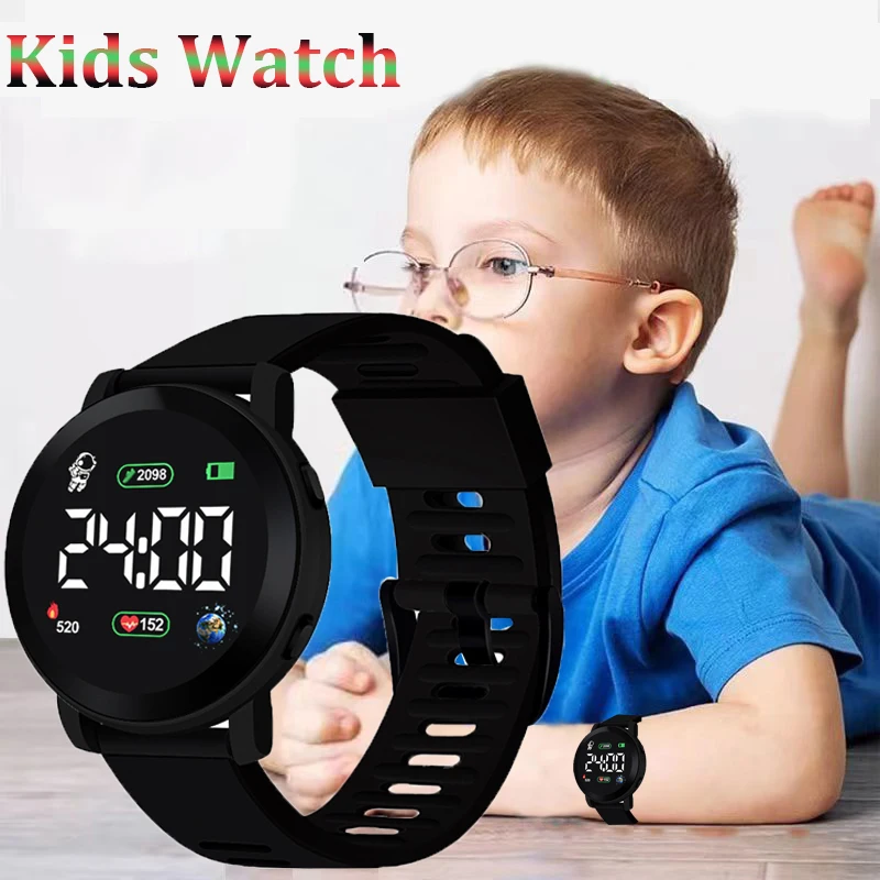 Kids Watch Spaceman Sports LED Digital Watches Silicone Strap Waterproof Electronic Wristwatch for Children Boys Girls Gifts
Kids Watch Spaceman Sports LED Digital Watches Silicone Strap Waterproof Electronic Wristwatch for Children Boys Girls Gifts
