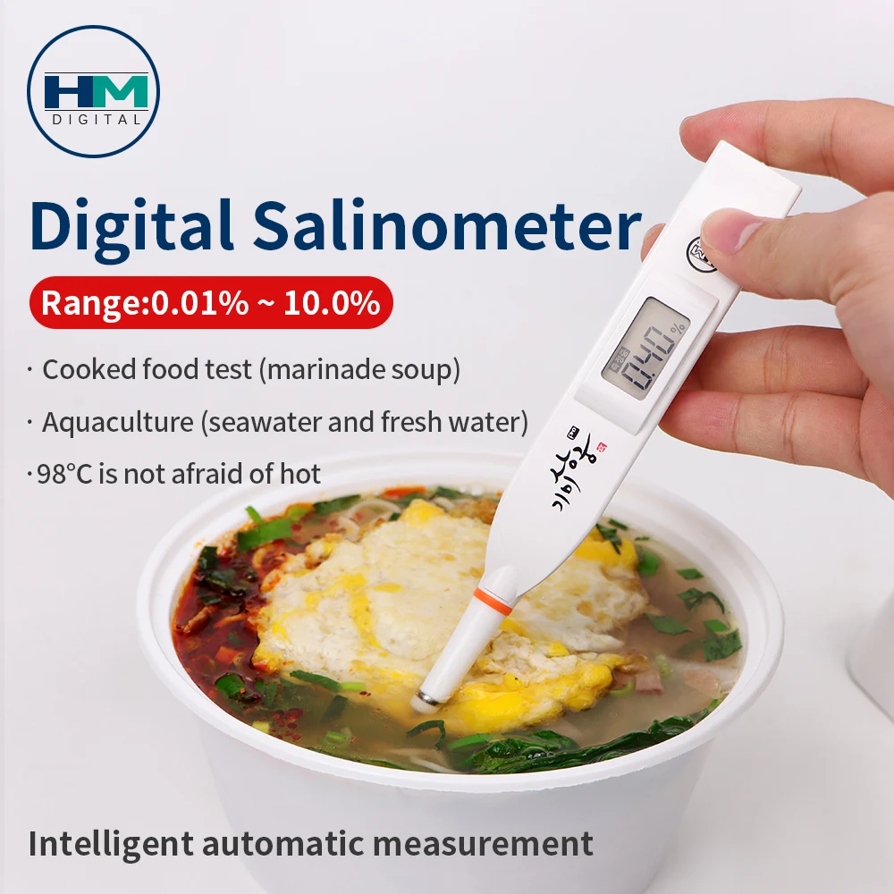 Digital Salinometer Electronic Salinity Meter Salimeter Pen Digital Display Used for Cooking and Soup in the Kitchen Sensitive
Digital Salinometer Electronic Salinity Meter Salimeter Pen Digital Display Used for Cooking and Soup in the Kitchen Sensitive