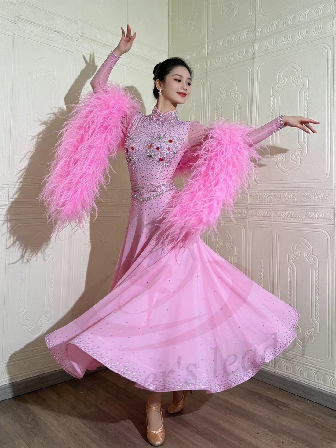 Latin Dance Adult Children's Dress AB Diamond High-End Custom Long Sleeved Waltz Cha Tango Women's Clothing
Latin Dance Adult Children's Dress AB Diamond High-End Custom Long Sleeved Waltz Cha Tango Women's Clothing