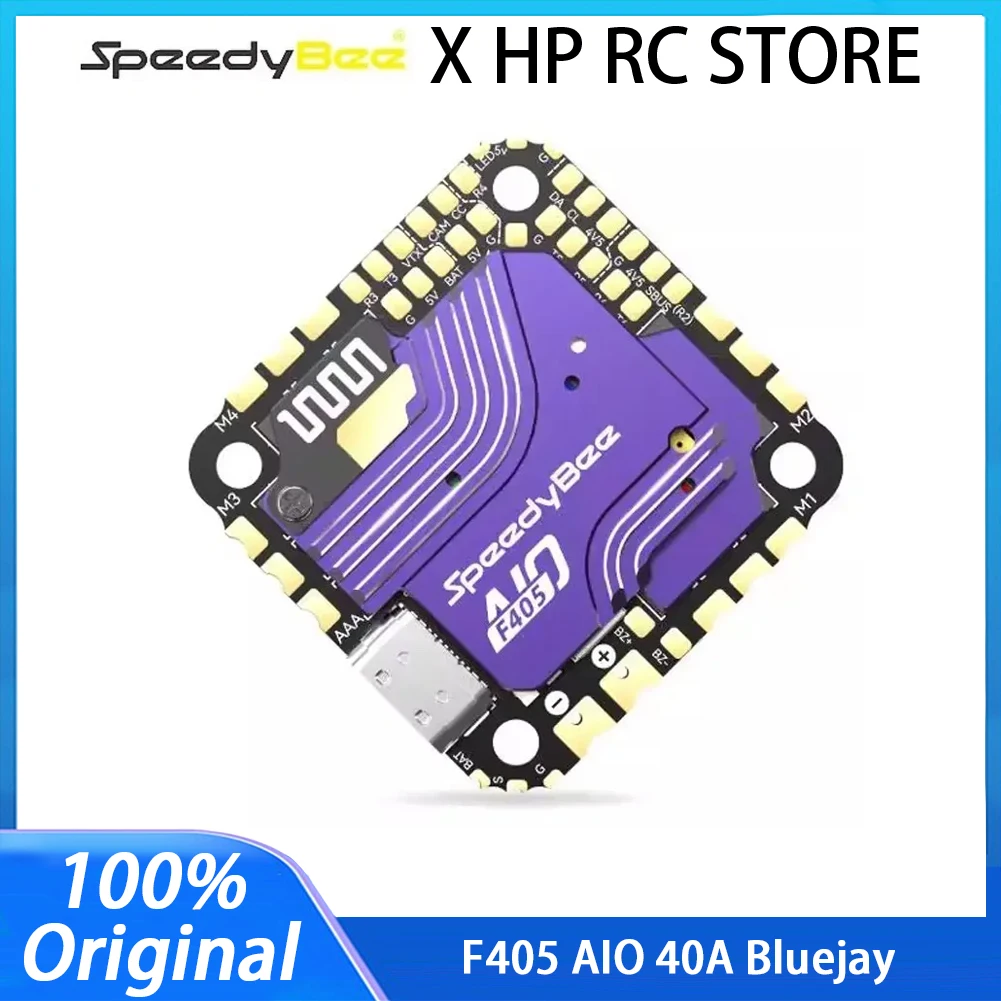 Контроллер полета SpeedyBee F405 AIO 40A Bluejay 25,5x25,5 с гироскопом ICM-42688 SPA06-003 Барометр для RC FPV Фристайл Дрон
Контроллер полета SpeedyBee F405 AIO 40A Bluejay 25,5x25,5 с гироскопом ICM-42688 SPA06-003 Барометр для RC FPV Фристайл Дрон