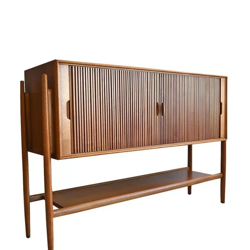 Cherry wood Nordic long side cabinet multifunctional rolling shutter door solid wood porch cabinet
Cherry wood Nordic long side cabinet multifunctional rolling shutter door solid wood porch cabinet