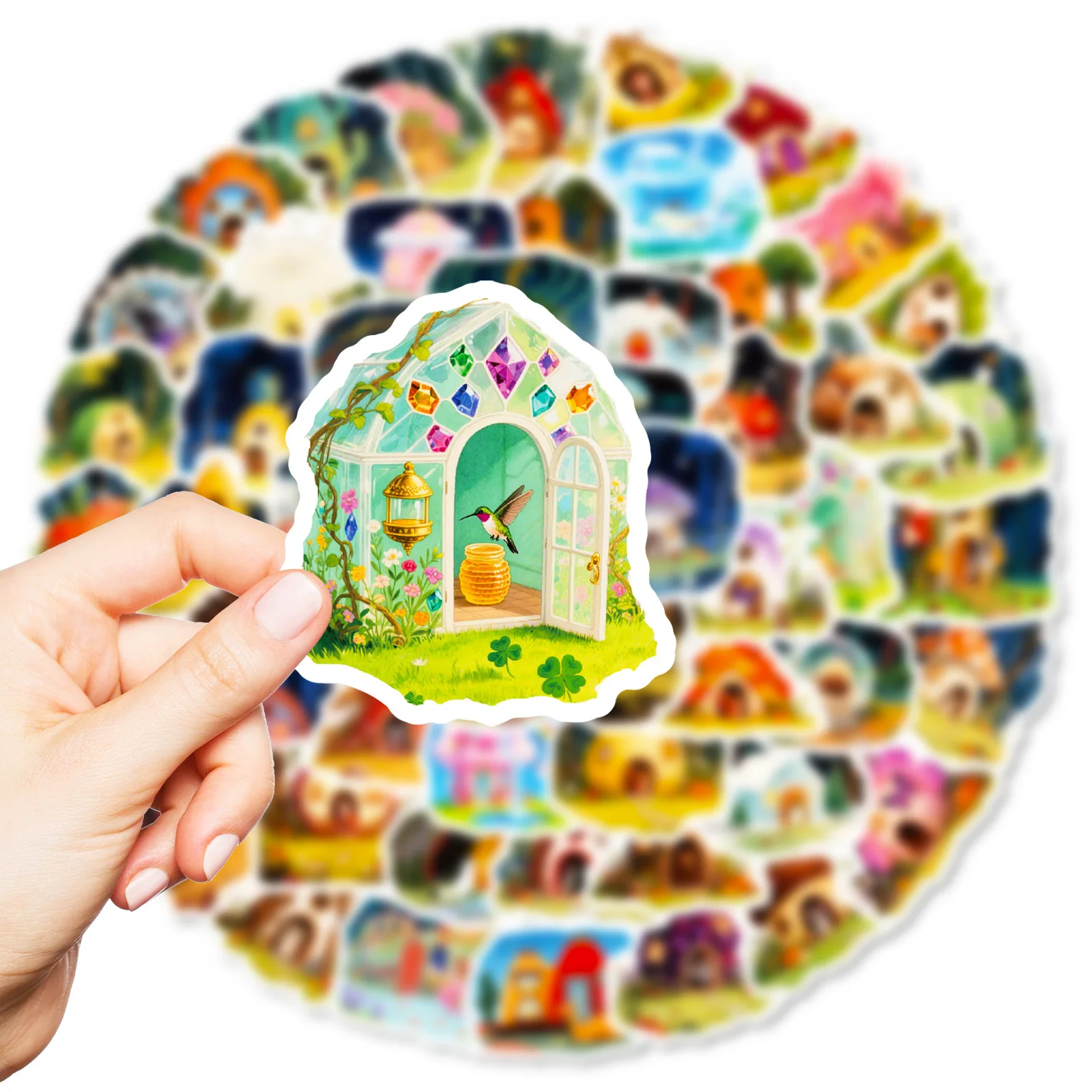 56PCS Cartoon Animal House Graffiti Stickers Forest Fairy Tales Heal Decal Notebook Phone Guitar Skateboard Waterproof Sticker
56PCS Cartoon Animal House Graffiti Stickers Forest Fairy Tales Heal Decal Notebook Phone Guitar Skateboard Waterproof Sticker