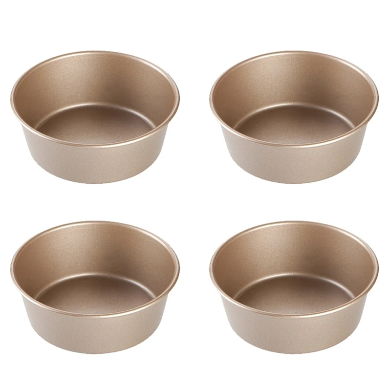 4Pcs 4 Inch Carbon Steel Golden Mousse Cake Burger Mold Round Non-Stick Pastry Cheesecake Mold Baking Tray Baking Tools
4Pcs 4 Inch Carbon Steel Golden Mousse Cake Burger Mold Round Non-Stick Pastry Cheesecake Mold Baking Tray Baking Tools