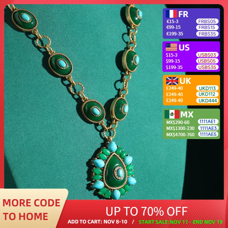 Vintage Palace Style Stone Pendants Necklace Enamel Water Drop Women Beaded Gold Color Jewelry Accessories Trends 2025 Valentine
Vintage Palace Style Stone Pendants Necklace Enamel Water Drop Women Beaded Gold Color Jewelry Accessories Trends 2025 Valentine