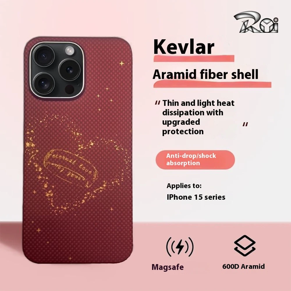 Carbon Fiber Red Heart Simple Premium Design 600D Aramid Fiber Strong Magnetic Suction Suitable for IPhone 15 16 Pro MAX
Carbon Fiber Red Heart Simple Premium Design 600D Aramid Fiber Strong Magnetic Suction Suitable for IPhone 15 16 Pro MAX