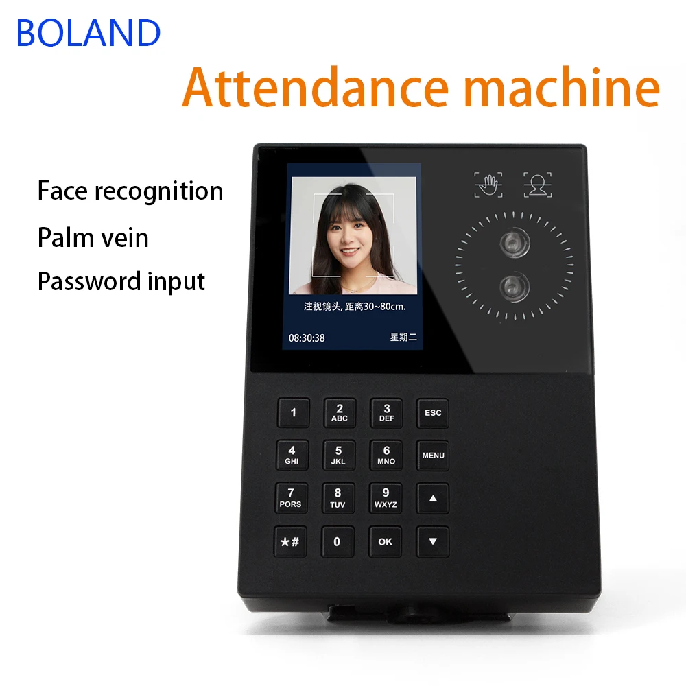 Administrative Attendance Machine New Design T500 Facial Recognition Palmprint Recognition Card Swiping Login Password Login
Administrative Attendance Machine New Design T500 Facial Recognition Palmprint Recognition Card Swiping Login Password Login