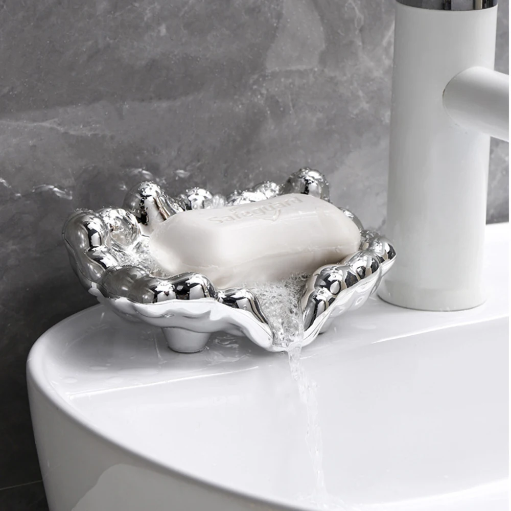 Soap Box Dish Bathroom Gadget Electroplate Convenient Punch Free Storing Cloud Shape Keep Tidy Soap Storage Daily Use
Soap Box Dish Bathroom Gadget Electroplate Convenient Punch Free Storing Cloud Shape Keep Tidy Soap Storage Daily Use