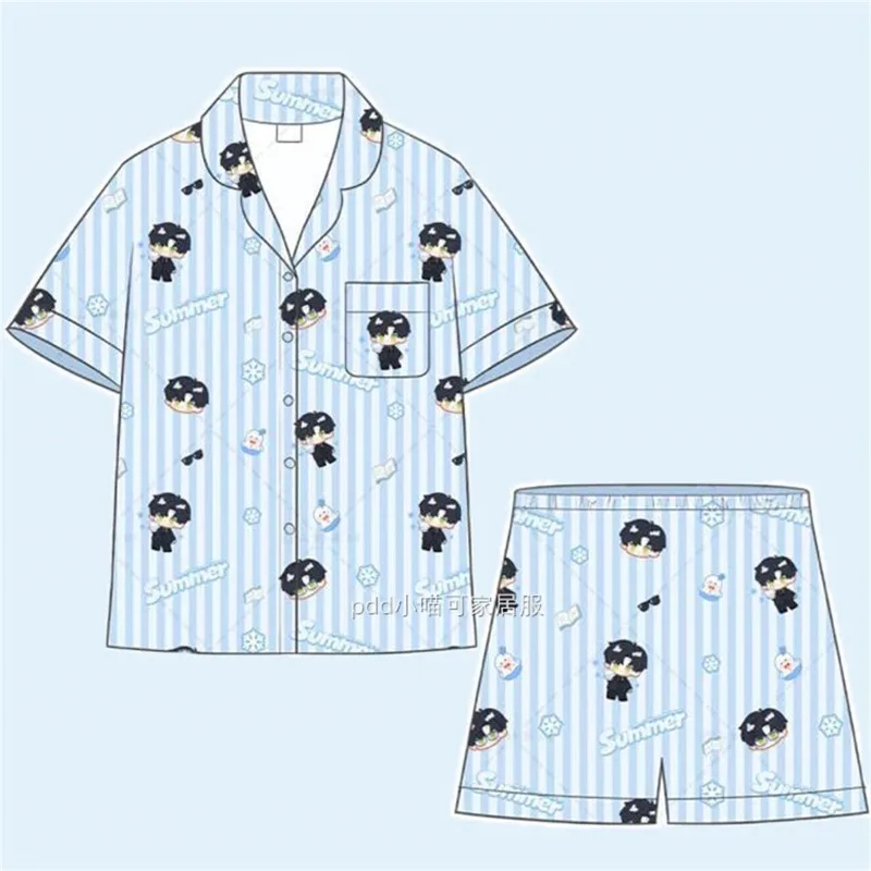 Anime Love and Deepspace Cosplay Sylus Rafayel Zayne Xavier Women Men Summer Short Sleeved Shorts Pajamas Home Clothes Costumes
Anime Love and Deepspace Cosplay Sylus Rafayel Zayne Xavier Women Men Summer Short Sleeved Shorts Pajamas Home Clothes Costumes