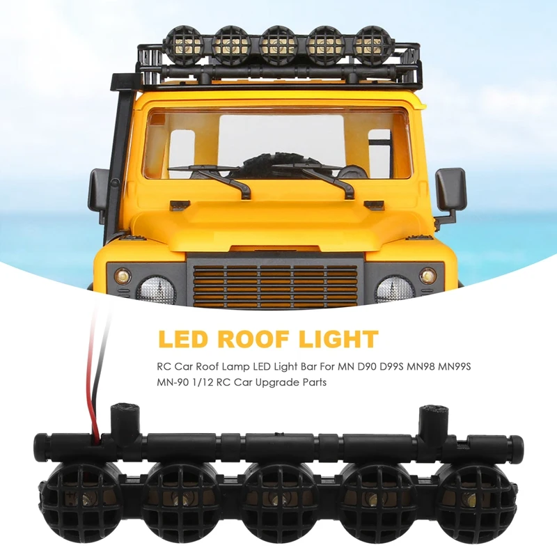 A21I-RC Car Roof Lamp LED Light Bar For MN D90 D99S MN98 MN99S MN-90 1/12 RC Car Upgrade Parts
A21I-RC Car Roof Lamp LED Light Bar For MN D90 D99S MN98 MN99S MN-90 1/12 RC Car Upgrade Parts