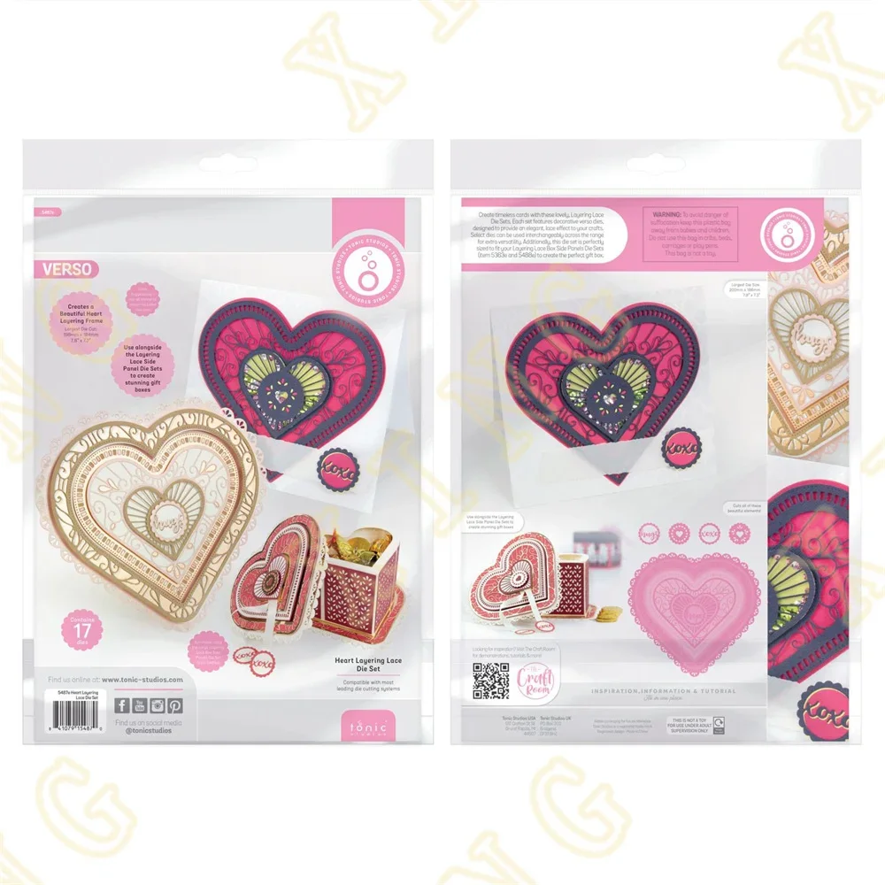New Valentine's Day Heart Layering Lace Metal Cutting Dies Craft Embossing Make Paper Greeting Card Making Template DIY Handmade
New Valentine's Day Heart Layering Lace Metal Cutting Dies Craft Embossing Make Paper Greeting Card Making Template DIY Handmade