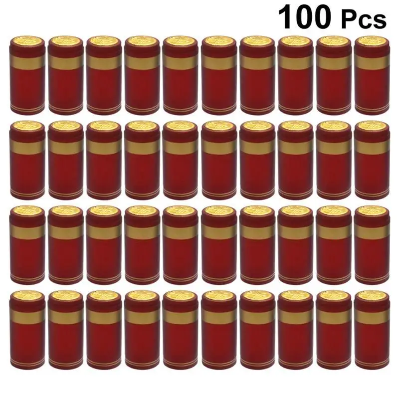 100pcs Heat Shrink Capsules Wine Bottle Capsules Wine Heat Shrinkable Cap Wine Shrink Film Wrap for Straight Mouth Bottle party
100pcs Heat Shrink Capsules Wine Bottle Capsules Wine Heat Shrinkable Cap Wine Shrink Film Wrap for Straight Mouth Bottle party