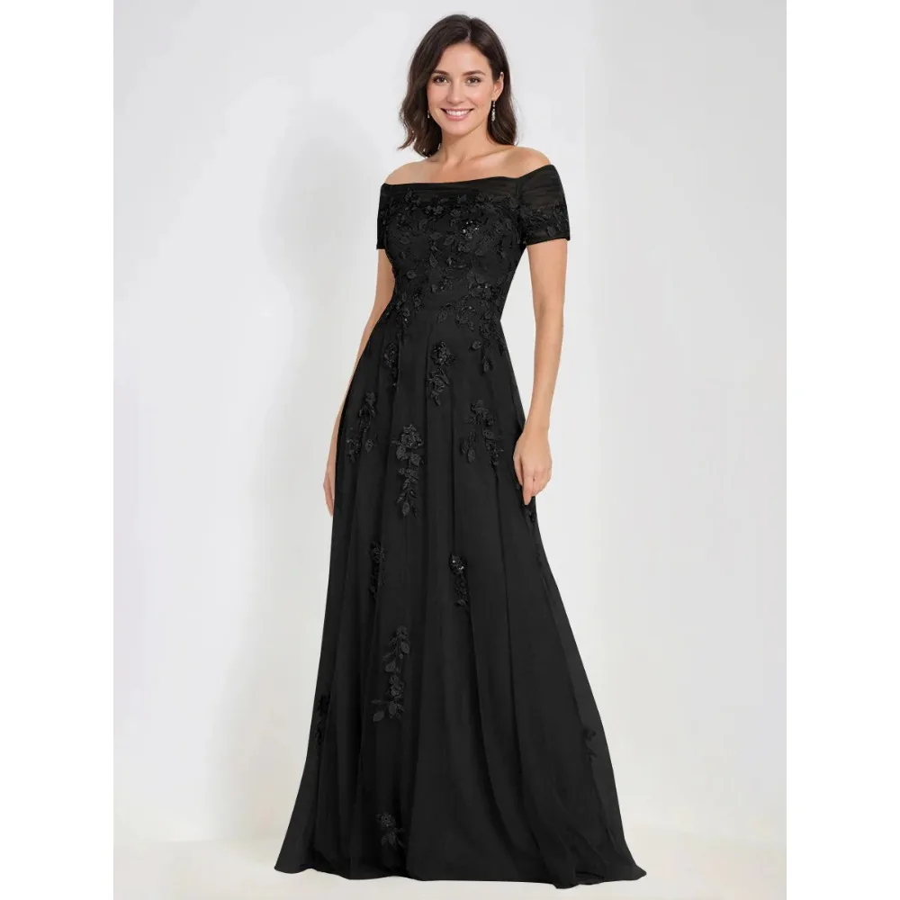 Customized Appliques Mother of Birde Dresses 2026 for Wedding Women Off-the-Shoulder Elegant Evening Dress Formal Party Gowns
Customized Appliques Mother of Birde Dresses 2026 for Wedding Women Off-the-Shoulder Elegant Evening Dress Formal Party Gowns