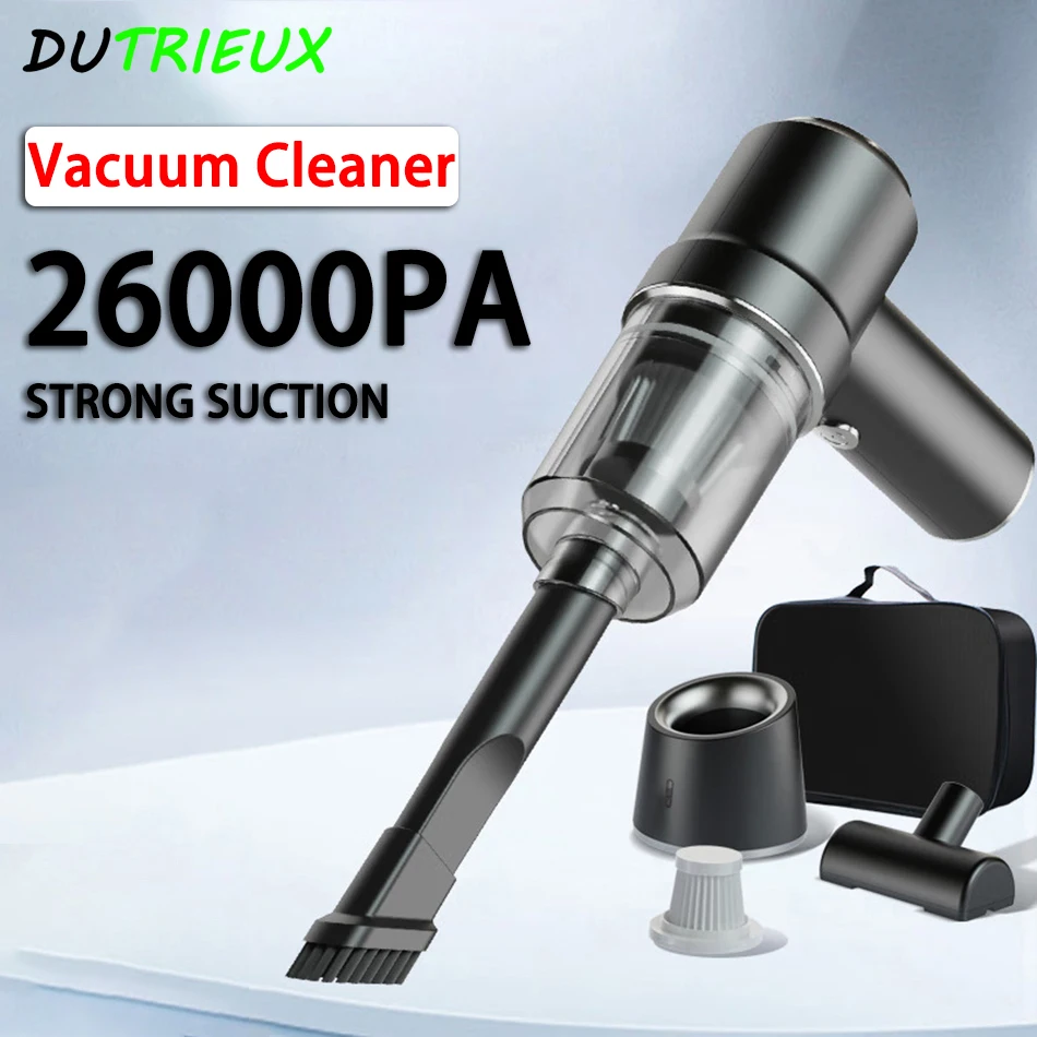 26000Pa 3in1 Wireless Car Vacuum Cleaner Portable Cleaning Robot Home Car Dual Use Mini Vacuum Cleaner Car Accessories
26000Pa 3in1 Wireless Car Vacuum Cleaner Portable Cleaning Robot Home Car Dual Use Mini Vacuum Cleaner Car Accessories