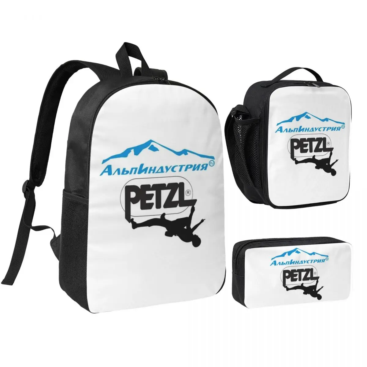 Sport Petzl Backpack Boys Girls BookBag School Bag Shoulder Bags 3ps Insulated Lunch Bag Pencil Case
Sport Petzl Backpack Boys Girls BookBag School Bag Shoulder Bags 3ps Insulated Lunch Bag Pencil Case