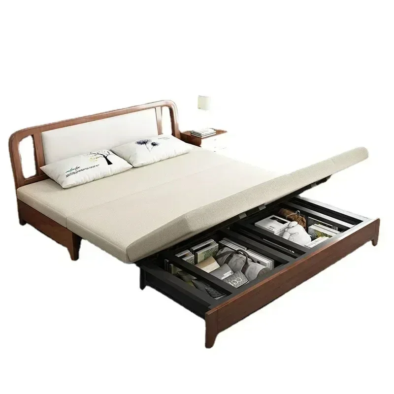 Solid wood sofa bed, multi-functional and economical, small apartment with storage, double modern minimalist dual-purpose telesc
Solid wood sofa bed, multi-functional and economical, small apartment with storage, double modern minimalist dual-purpose telesc