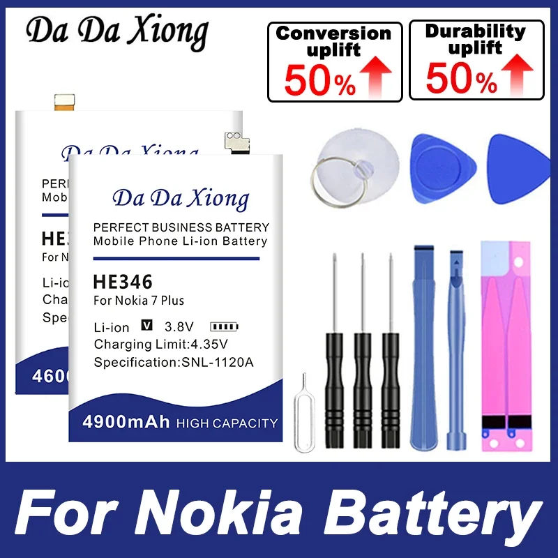HE317 HE321 HE328 HE330 HE341HE342 HE346 Аккумулятор для Nokia X 2.1 3 5 6 7 8 5.1 7.1 6.1 Plus Высококачественные аккумуляторы + наборы инструментов
HE317 HE321 HE328 HE330 HE341HE342 HE346 Аккумулятор для Nokia X 2.1 3 5 6 7 8 5.1 7.1 6.1 Plus Высококачественные аккумуляторы + наборы инструментов