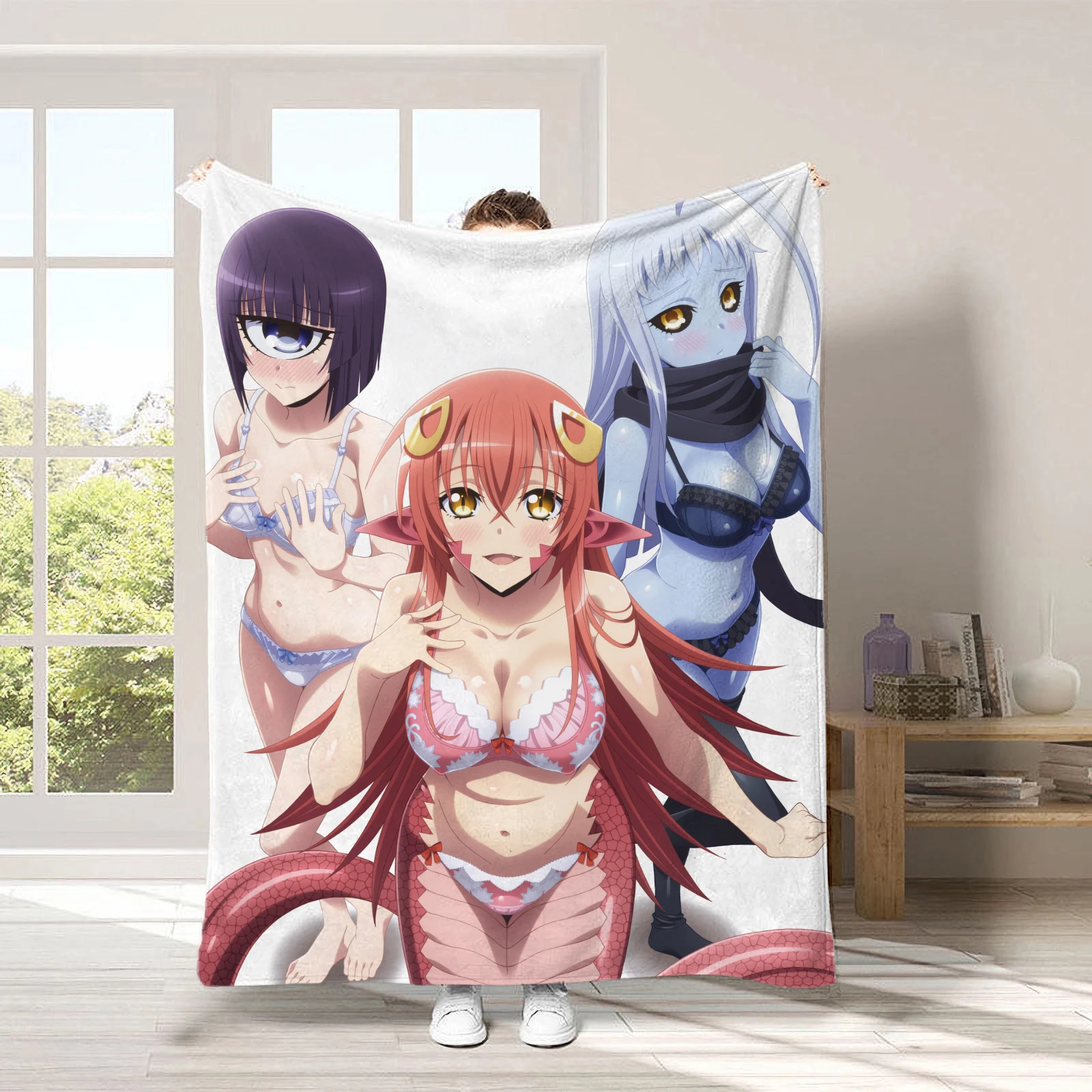 Custom Anime Lala & Miia (monster musume) Flannel Throw Blanket Manako 150x200cm Soft Warm Sofa Nap Gift for Anime Fans
Custom Anime Lala & Miia (monster musume) Flannel Throw Blanket Manako 150x200cm Soft Warm Sofa Nap Gift for Anime Fans