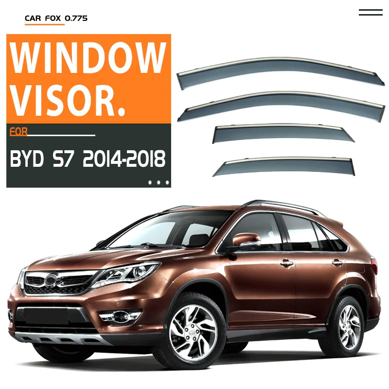 Пластиковый козырек для окон BYD S7 2014-2018, оттенки на вентиляционное отверстие, защита от солнца, дождя, 4 шт./комплект, для BYD S7 2014-2018
Пластиковый козырек для окон BYD S7 2014-2018, оттенки на вентиляционное отверстие, защита от солнца, дождя, 4 шт./комплект, для BYD S7 2014-2018