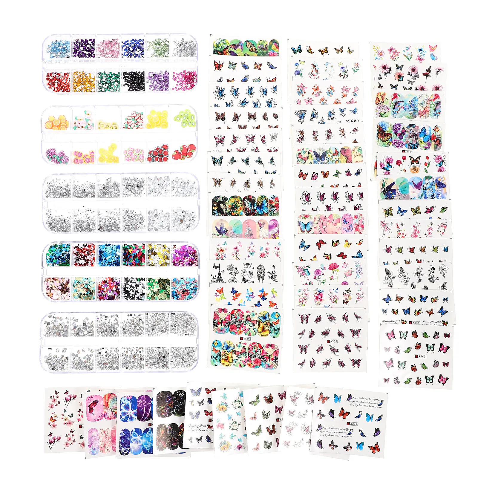 Butterfly Water Transfer Stickers Rhinestones Nail Art Decor Accessories Women Manicure Beauty Tools Easy Long Lasting
Butterfly Water Transfer Stickers Rhinestones Nail Art Decor Accessories Women Manicure Beauty Tools Easy Long Lasting