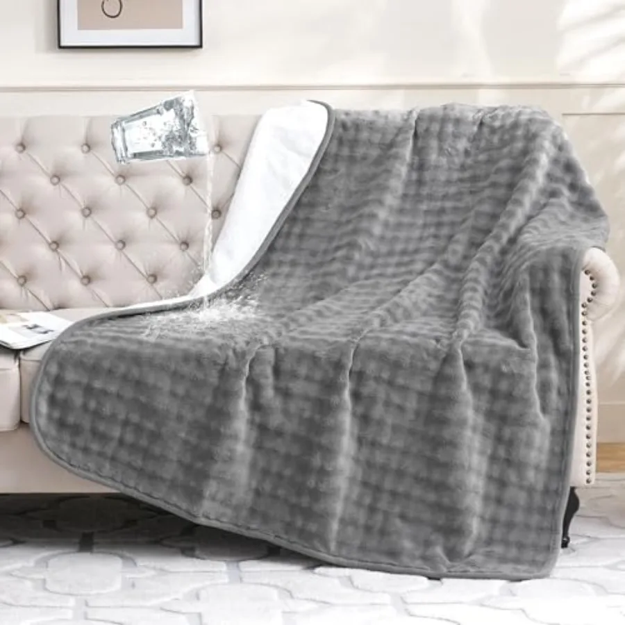 Waterproof Blanket for Bed Couch Sofa Car, Soft Leakproof Dog Blanket with 3D Bubble Pattern, Reversible Water Proof Pet Blanke
Waterproof Blanket for Bed Couch Sofa Car, Soft Leakproof Dog Blanket with 3D Bubble Pattern, Reversible Water Proof Pet Blanke