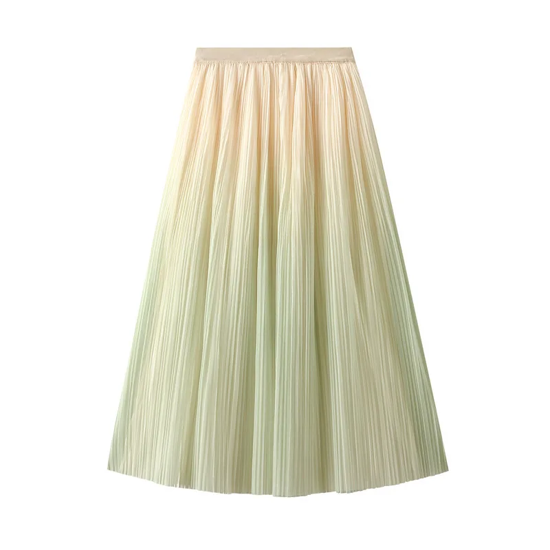 High Waisted A-line Skirt, Gradient Color, Pleated, Light, Luxury, Elegant, Temperament, Spring, Summer, New Product, 2022
High Waisted A-line Skirt, Gradient Color, Pleated, Light, Luxury, Elegant, Temperament, Spring, Summer, New Product, 2022
