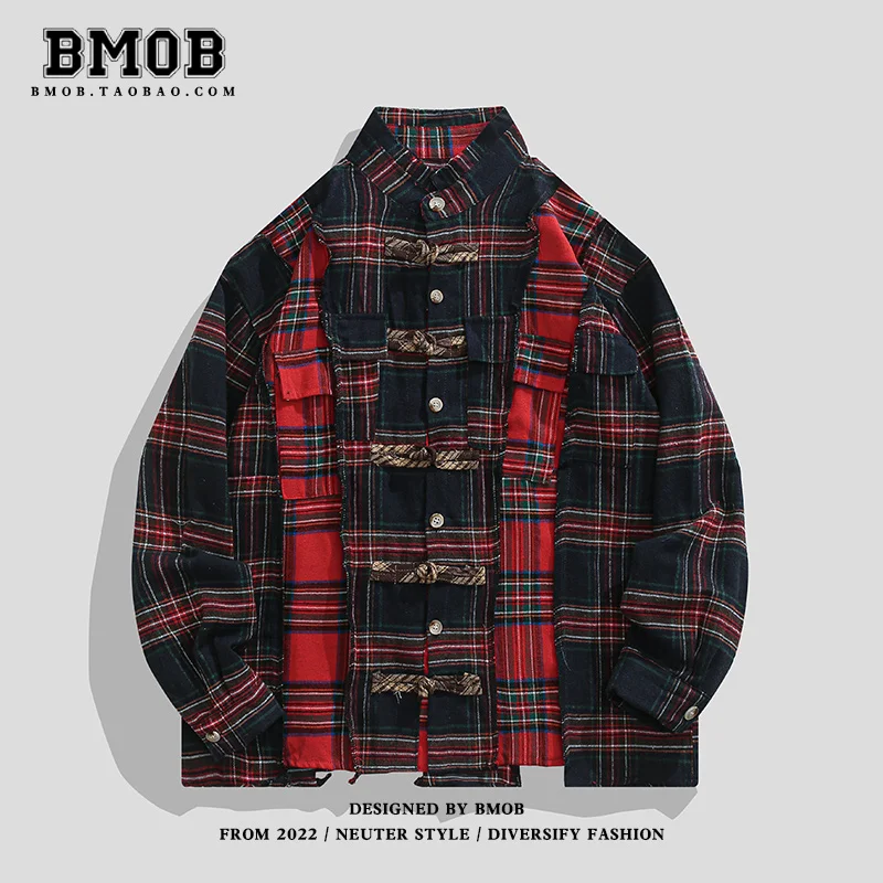 Women Patchwork Plaid Shirts and Blouses Y2k Vintage Korean Harajuku Fashion 90s Elegant Long Sleeve Polo-Neck Shirt Top Clothes
Women Patchwork Plaid Shirts and Blouses Y2k Vintage Korean Harajuku Fashion 90s Elegant Long Sleeve Polo-Neck Shirt Top Clothes