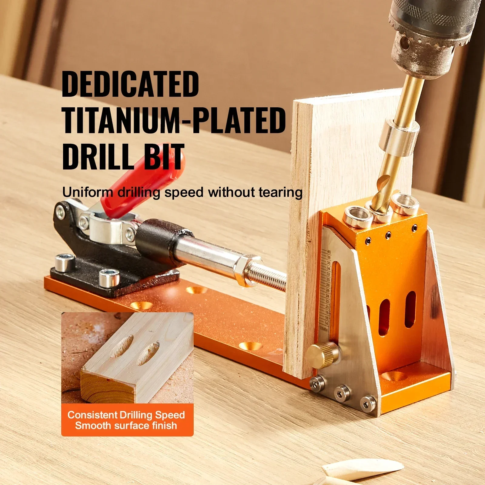30 Pcs Pocket Hole Jig Kit Adjustable & Easy to Use Pocket Hole Jig System with Step Drills Wrenches Drill Stop Rings
30 Pcs Pocket Hole Jig Kit Adjustable & Easy to Use Pocket Hole Jig System with Step Drills Wrenches Drill Stop Rings