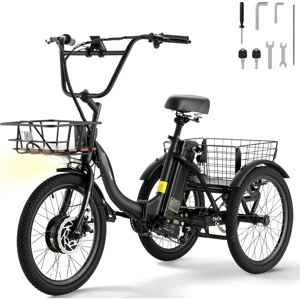 Electric Trike, 500W(Peak 1000W) Electric Tricycle or Adults, 20" olding 3-Wheel Electric ycle, Step-Thru E Trike withCustomized
Electric Trike, 500W(Peak 1000W) Electric Tricycle or Adults, 20" olding 3-Wheel Electric ycle, Step-Thru E Trike withCustomized
