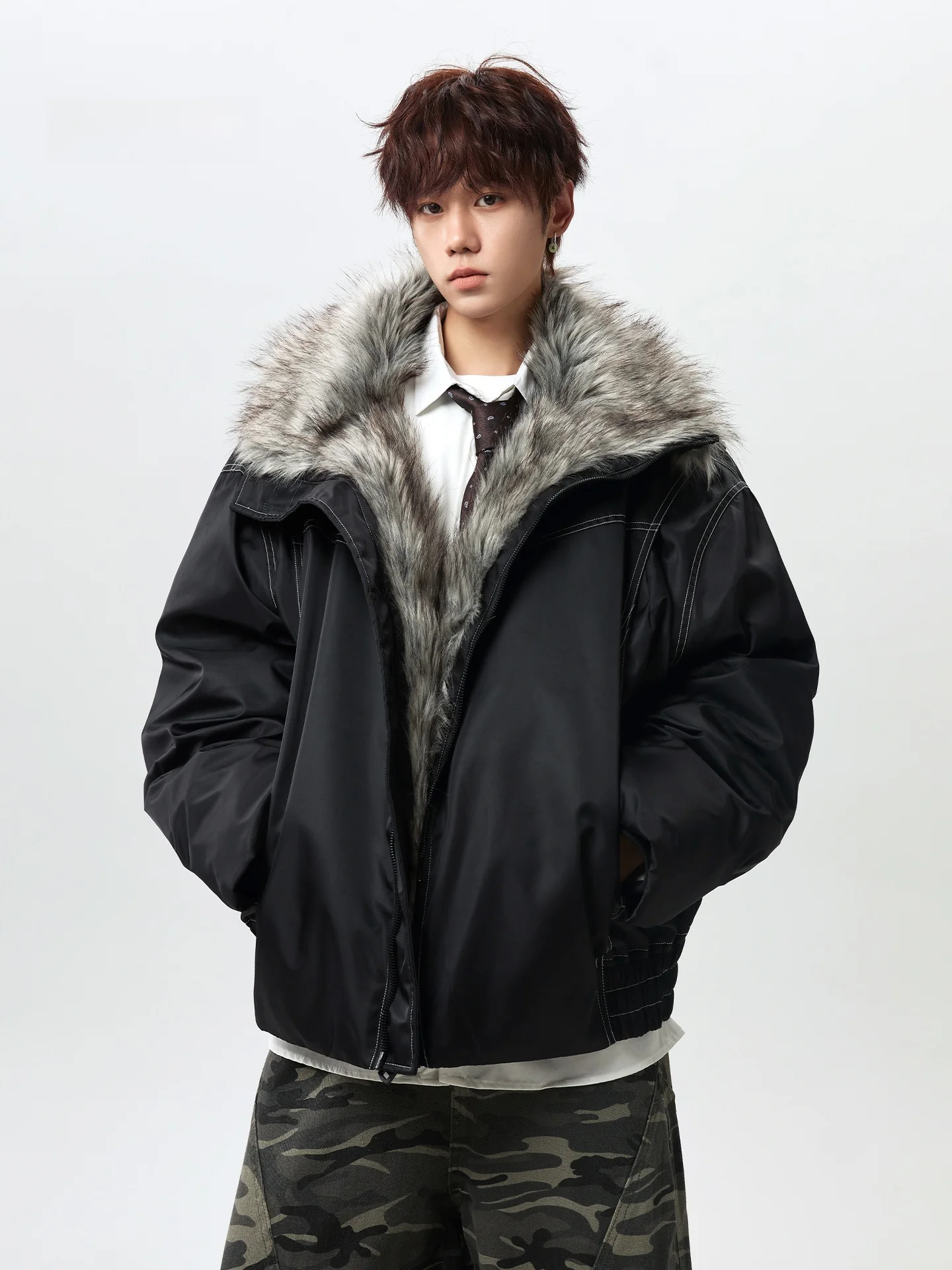 American Sle Men's down Jaet with Fur Collar Mountain Eagle Design Winter Warm Thiened Parka Sle Ci Casual Wear
American Sle Men's down Jaet with Fur Collar Mountain Eagle Design Winter Warm Thiened Parka Sle Ci Casual Wear