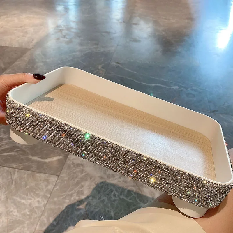 Sparkling Diamond Cosmetics Tray Organizer Storage Jewelry Multipurpose Storage Tray Bathroom Storage Box Kitchen Container Case
Sparkling Diamond Cosmetics Tray Organizer Storage Jewelry Multipurpose Storage Tray Bathroom Storage Box Kitchen Container Case