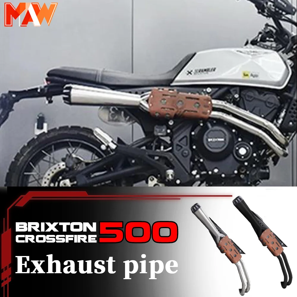 BRIXTON CROSSFIRE GK 500 features a deep resonant exhaust note from its high-mounted right-side exhaust pipe
BRIXTON CROSSFIRE GK 500 features a deep resonant exhaust note from its high-mounted right-side exhaust pipe