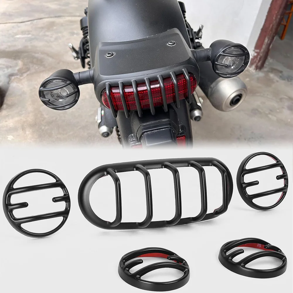 Motorcycles Taillight Grill Rear Tail Light Lamp Cover Turn Signals For Honda CMX500 300 2017-2023
Motorcycles Taillight Grill Rear Tail Light Lamp Cover Turn Signals For Honda CMX500 300 2017-2023