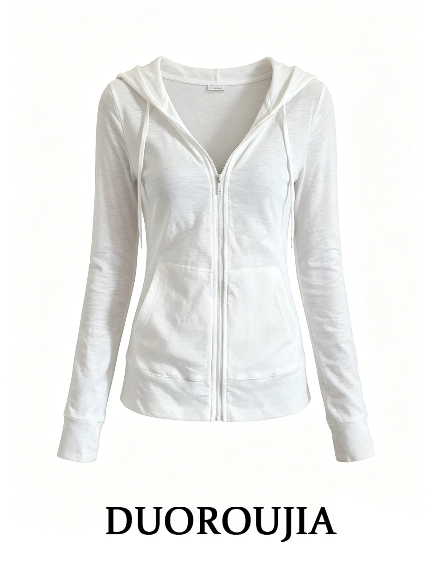 Slim Fit Korean Style White Thin Sun Protection Clothes Women's Summer plus Size Hooded Outerwear Breathable Long Sleeve Zipped
Slim Fit Korean Style White Thin Sun Protection Clothes Women's Summer plus Size Hooded Outerwear Breathable Long Sleeve Zipped
