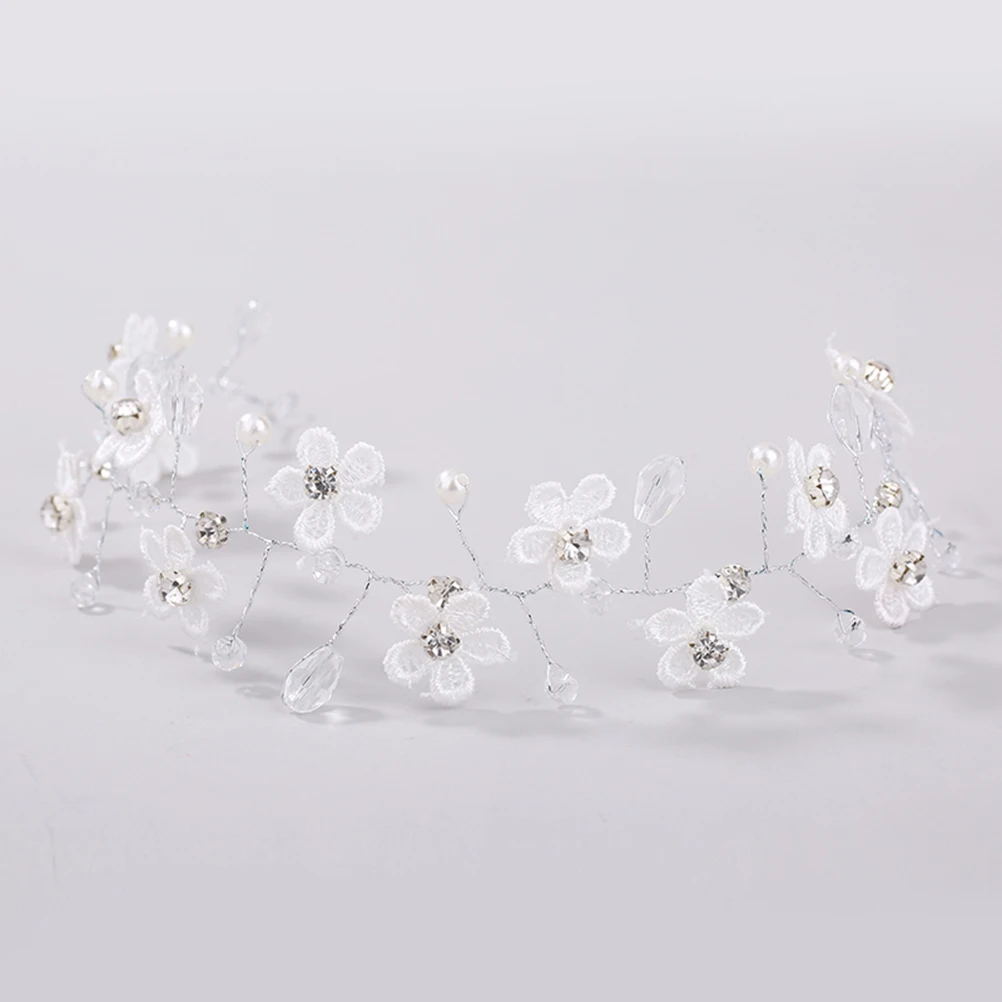 Lace Flower Headband Pearl Bridal Headdress Wedding Hair Vine Adjustable Wreath For Brides Party Prom Hair Accessories
Lace Flower Headband Pearl Bridal Headdress Wedding Hair Vine Adjustable Wreath For Brides Party Prom Hair Accessories