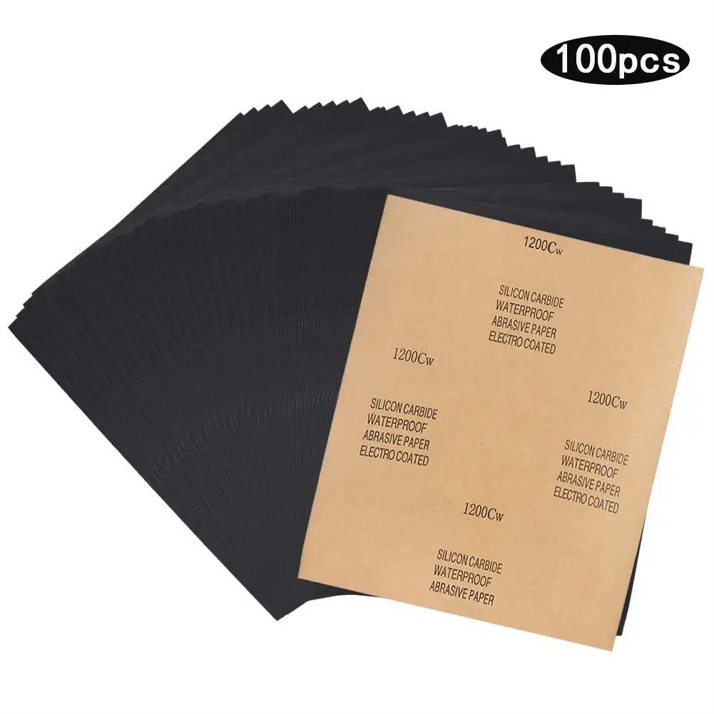 100Pcs Sandpaper Sheets 3602000 Grits Abrasive Paper for Woodworking DIY Polishing Grinding Tools
100Pcs Sandpaper Sheets 3602000 Grits Abrasive Paper for Woodworking DIY Polishing Grinding Tools