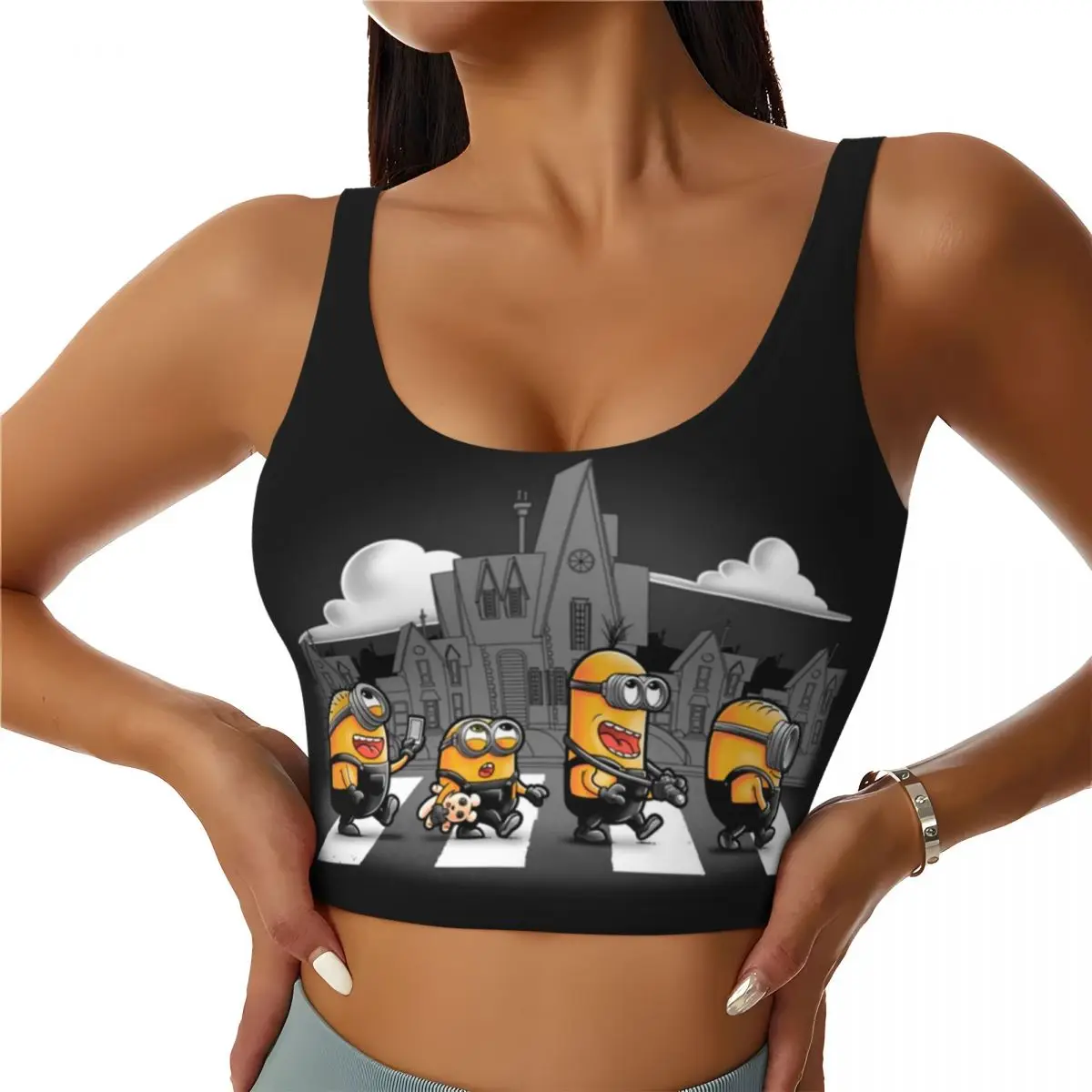 Custom High Impact M-Minions Road Essential Cartoon Sports Bra for Women Gym Workout Yoga Crop Top
Custom High Impact M-Minions Road Essential Cartoon Sports Bra for Women Gym Workout Yoga Crop Top