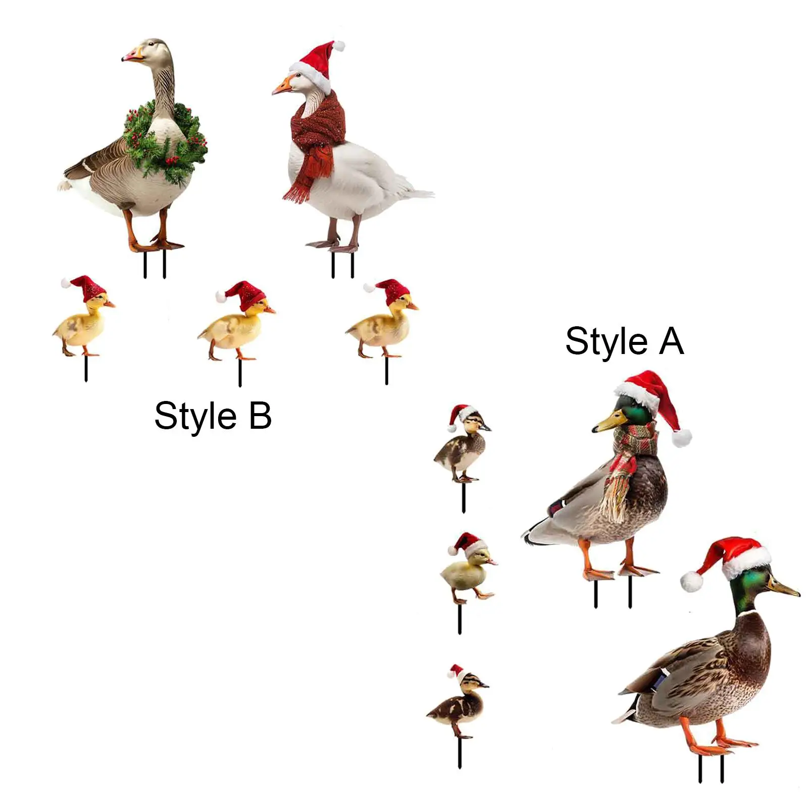 5x рождественские статуи утки садовые колья двор художественный декор для пола на открытом воздухе
5x рождественские статуи утки садовые колья двор художественный декор для пола на открытом воздухе