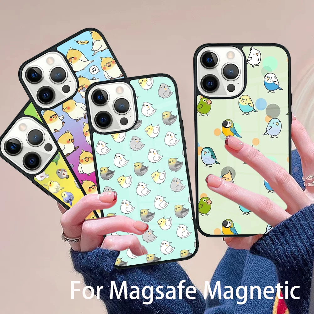 Cartoon Cockatiel Collage Phone Case Magesafe Magnetic Wireless Charge Cover For IPhone 16 11 12 13 14 15 Pro Max Plus Mini
Cartoon Cockatiel Collage Phone Case Magesafe Magnetic Wireless Charge Cover For IPhone 16 11 12 13 14 15 Pro Max Plus Mini