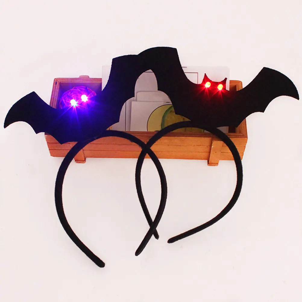 4Pcs Glowing Bat Headband Black Lightweight Comfortable Halloween Party Cosplay Devil Trendy Hairband Devil Headband
4Pcs Glowing Bat Headband Black Lightweight Comfortable Halloween Party Cosplay Devil Trendy Hairband Devil Headband