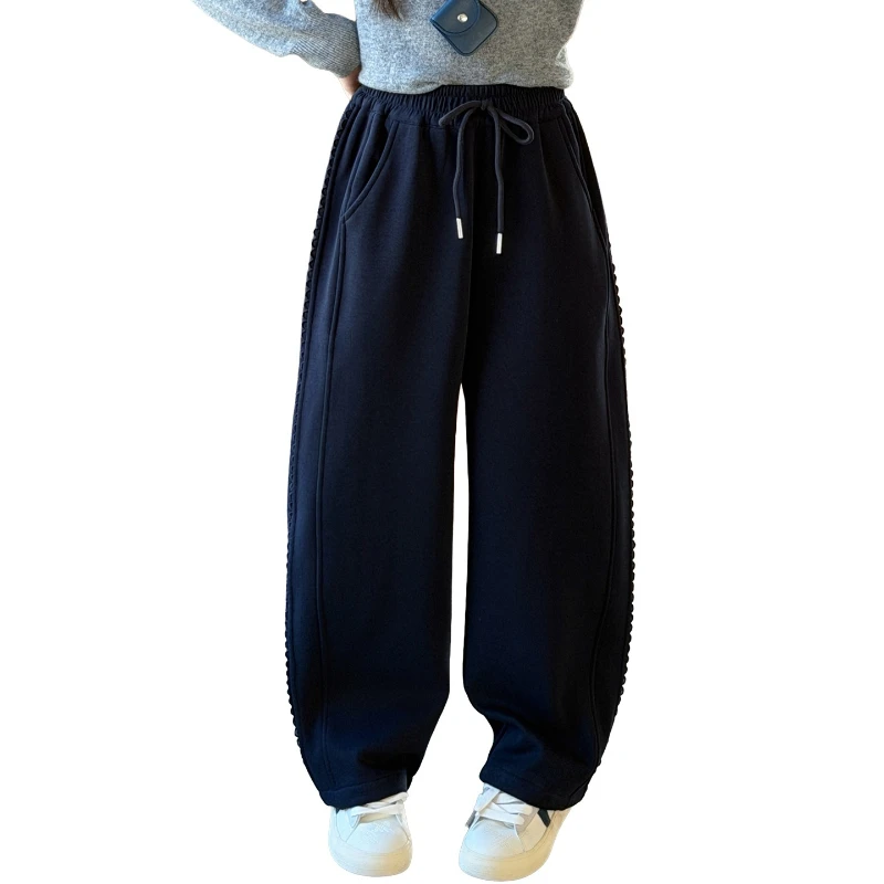 2026 Girls‘ Lace Trim Sweatpants for Spring, Curved Wide Leg Pants for Kids, Casual Breathable Bottoms New Arrival
2026 Girls‘ Lace Trim Sweatpants for Spring, Curved Wide Leg Pants for Kids, Casual Breathable Bottoms New Arrival
