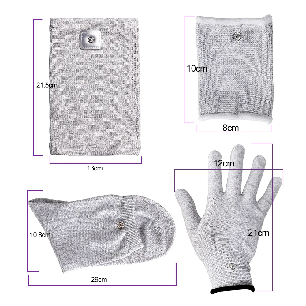 Electrode Silver Fiber Bracers Gloves Socks Knees for Protectors Muscle Unit Body Massage Device Accessories TENS Body Massager
Electrode Silver Fiber Bracers Gloves Socks Knees for Protectors Muscle Unit Body Massage Device Accessories TENS Body Massager