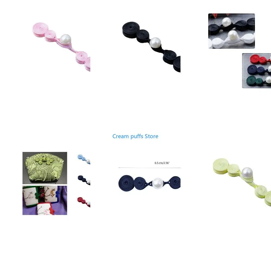 50LE Pearl Knot Fasteners Buckle Disc Buttons DIY Clothing Decoration Garment Supply
50LE Pearl Knot Fasteners Buckle Disc Buttons DIY Clothing Decoration Garment Supply