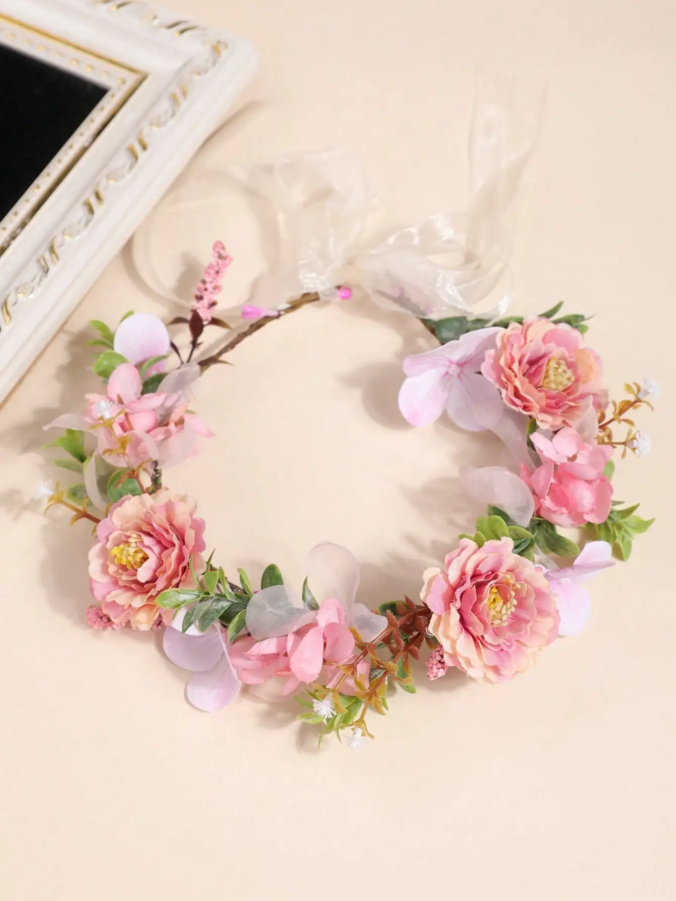 1pc Romantic Bride Wedding Holiday Nature Style Fairy Flower Headband, Suitable For Beach Resort, Photography Wreaths & Crowns Tiara Costume Crown Hair Garland Hair Vine Headpiece Hair Circlet, Hawaiian Outfit For Women, Party, Festival Outfits, Gifts, Ha
1pc Romantic Bride Wedding Holiday Nature Style Fairy Flower Headband, Suitable For Beach Resort, Photography Wreaths & Crowns Tiara Costume Crown Hair Garland Hair Vine Headpiece Hair Circlet, Hawaiian Outfit For Women, Party, Festival Outfits, Gifts, Ha