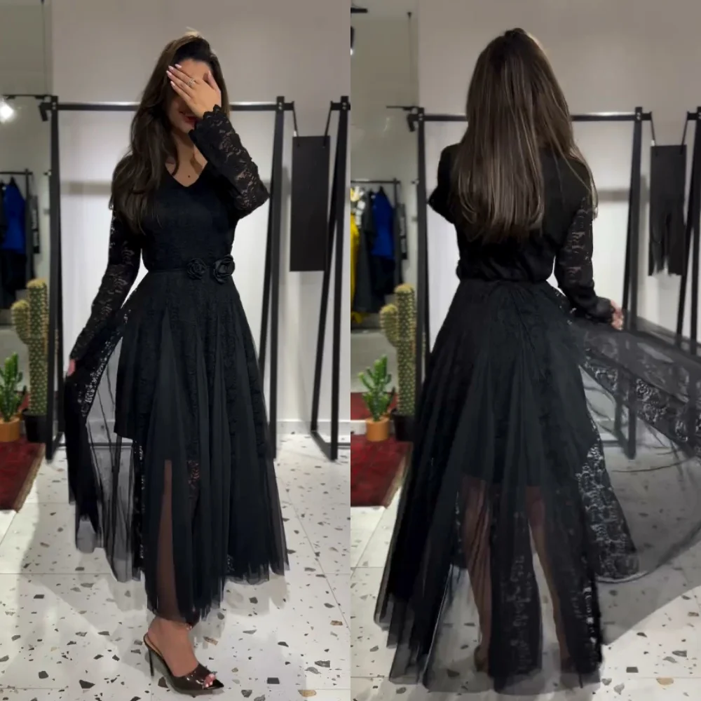Modern Style Sizes Available Lace Pleat Ruched Draped Handmade Flower A-line V-neck Midi Dresses Celebrity Dresses High Quality
Modern Style Sizes Available Lace Pleat Ruched Draped Handmade Flower A-line V-neck Midi Dresses Celebrity Dresses High Quality