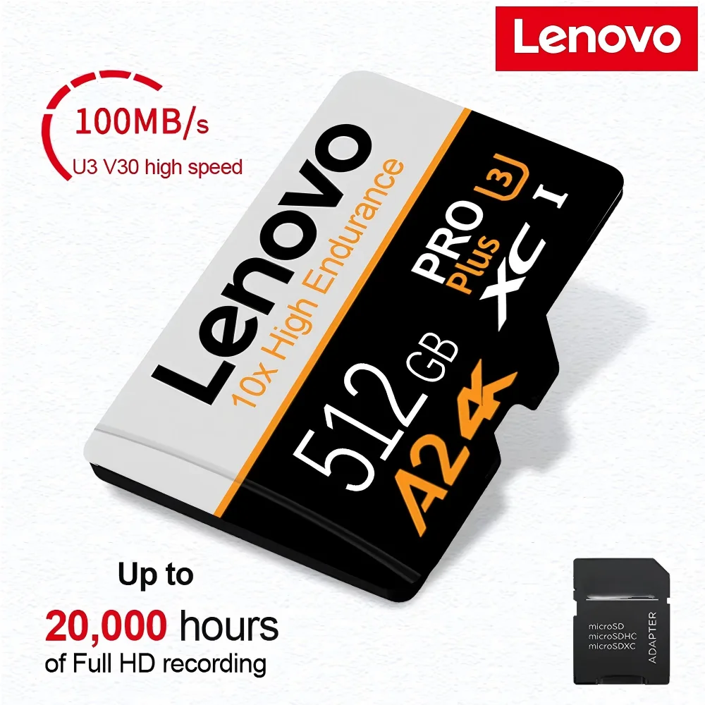 Lenovo Durable Micro TF SD Memory Card SD Cards TF Cards 512GB 256GB 128GB High Durability Shockproof for Laptop / Android
Lenovo Durable Micro TF SD Memory Card SD Cards TF Cards 512GB 256GB 128GB High Durability Shockproof for Laptop / Android